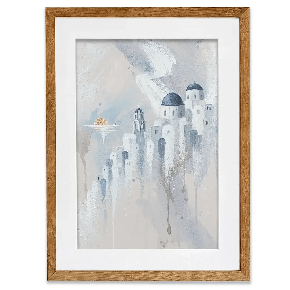 Santorini Paradise Framed Art Print Santorini Paradise Framed Art Print wall art product Isabella Karolewicz