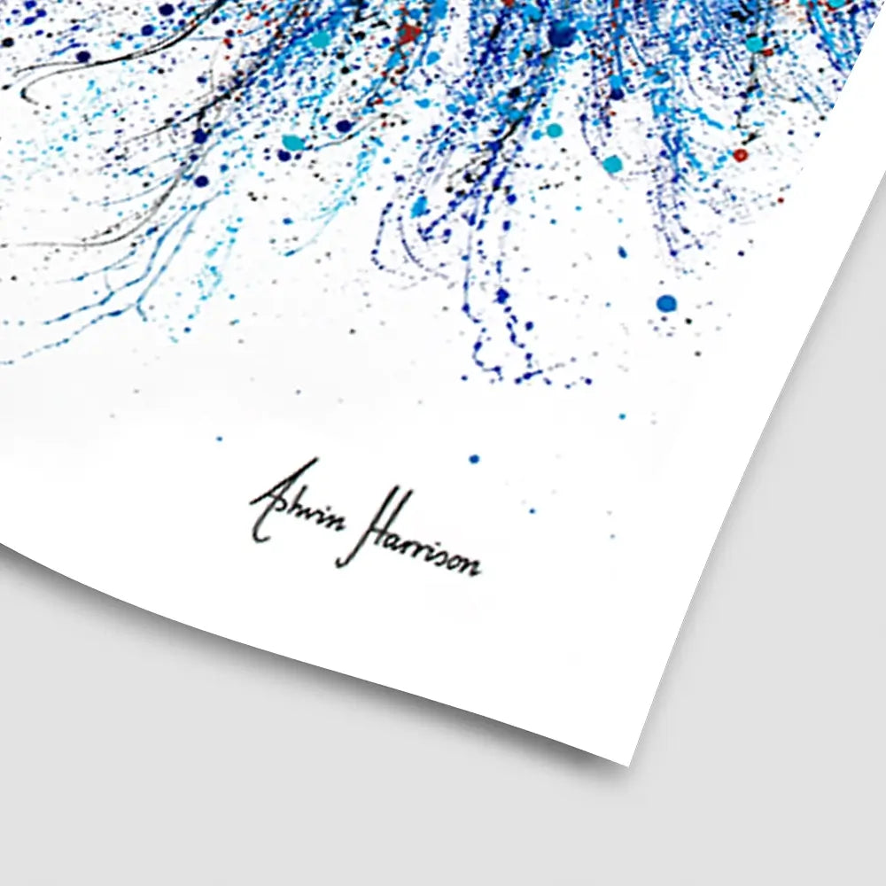Sapphire Season Tree Art Print Sapphire Season Tree Art Print wall art product Ashvin Harrison