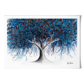 Sapphire Season Tree Art Print Sapphire Season Tree Art Print wall art product Ashvin Harrison