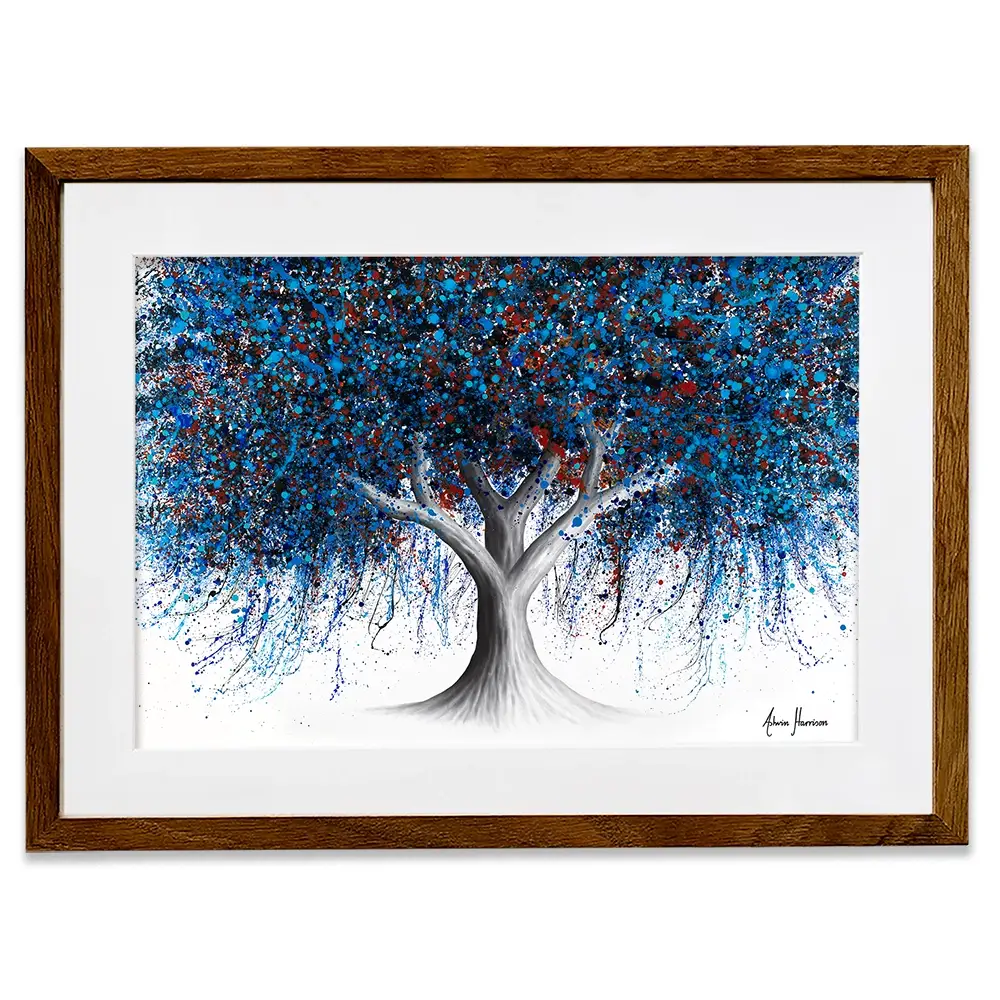 Sapphire Season Tree Framed Art Print Sapphire Season Tree Framed Art Print wall art product Ashvin Harrison