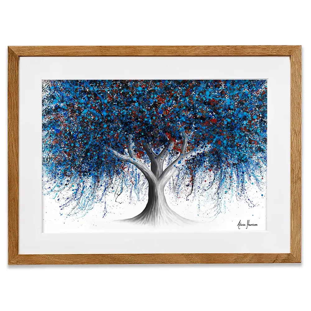 Sapphire Season Tree Framed Art Print Sapphire Season Tree Framed Art Print wall art product Ashvin Harrison