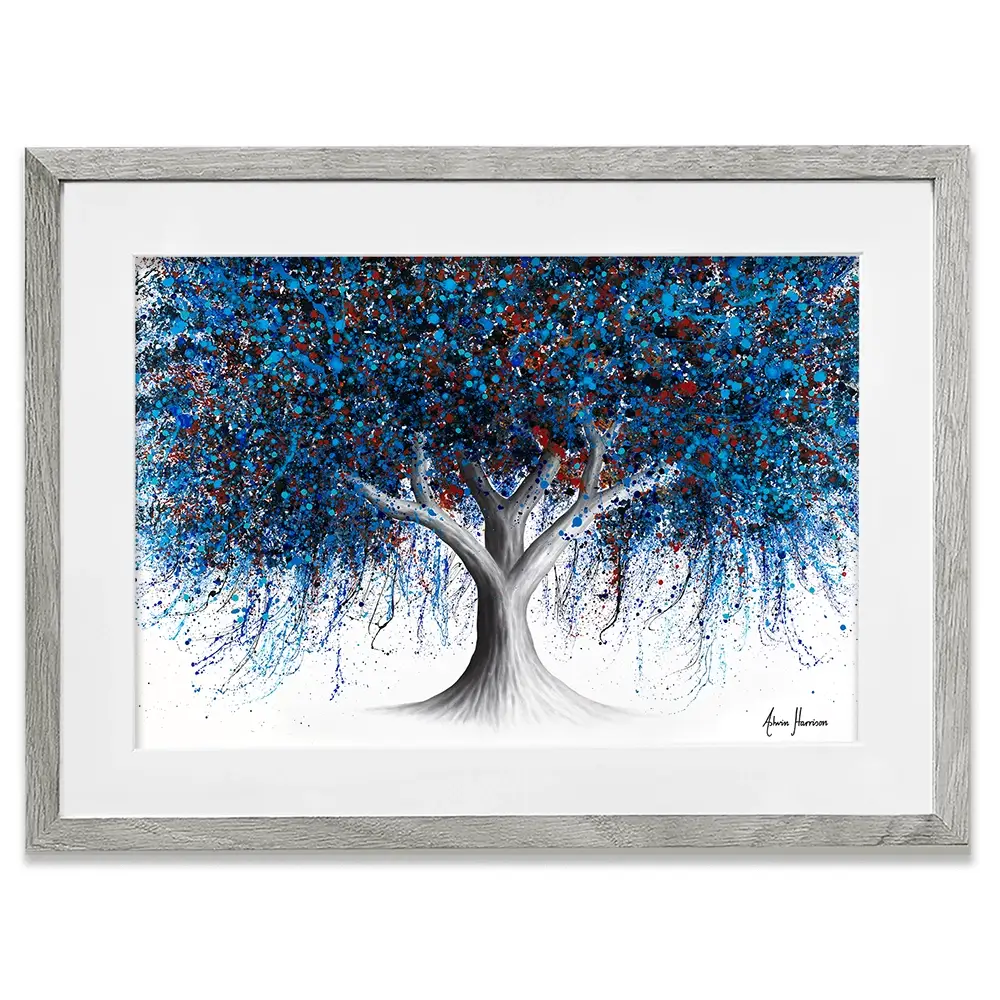 Sapphire Season Tree Framed Art Print Sapphire Season Tree Framed Art Print wall art product Ashvin Harrison