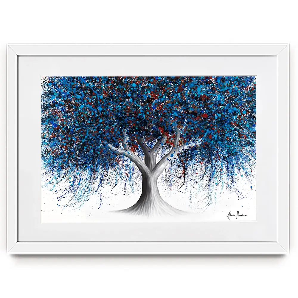 Sapphire Season Tree Framed Art Print Sapphire Season Tree Framed Art Print wall art product Ashvin Harrison
