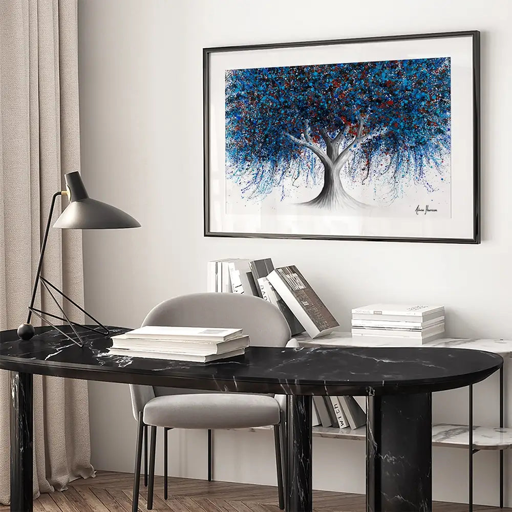Sapphire Season Tree Framed Art Print Sapphire Season Tree Framed Art Print wall art product Ashvin Harrison