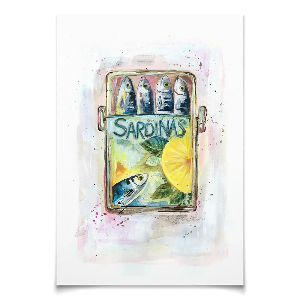Sardinas Art Print Sardinas Art Print wall art product Nicola Jane Rowles