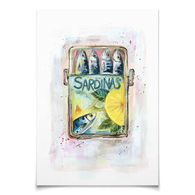 Sardinas Art Print Sardinas Art Print wall art product Nicola Jane Rowles