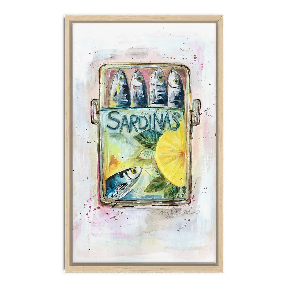 Sardinas Canvas Print Sardinas Canvas Print wall art product Nicola Jane Rowles
