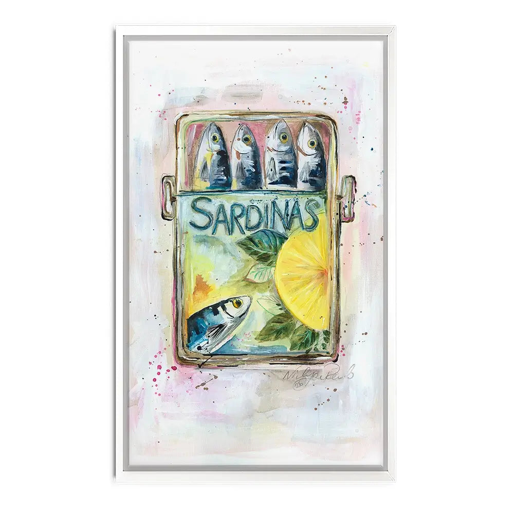 Sardinas Canvas Print Sardinas Canvas Print wall art product Nicola Jane Rowles