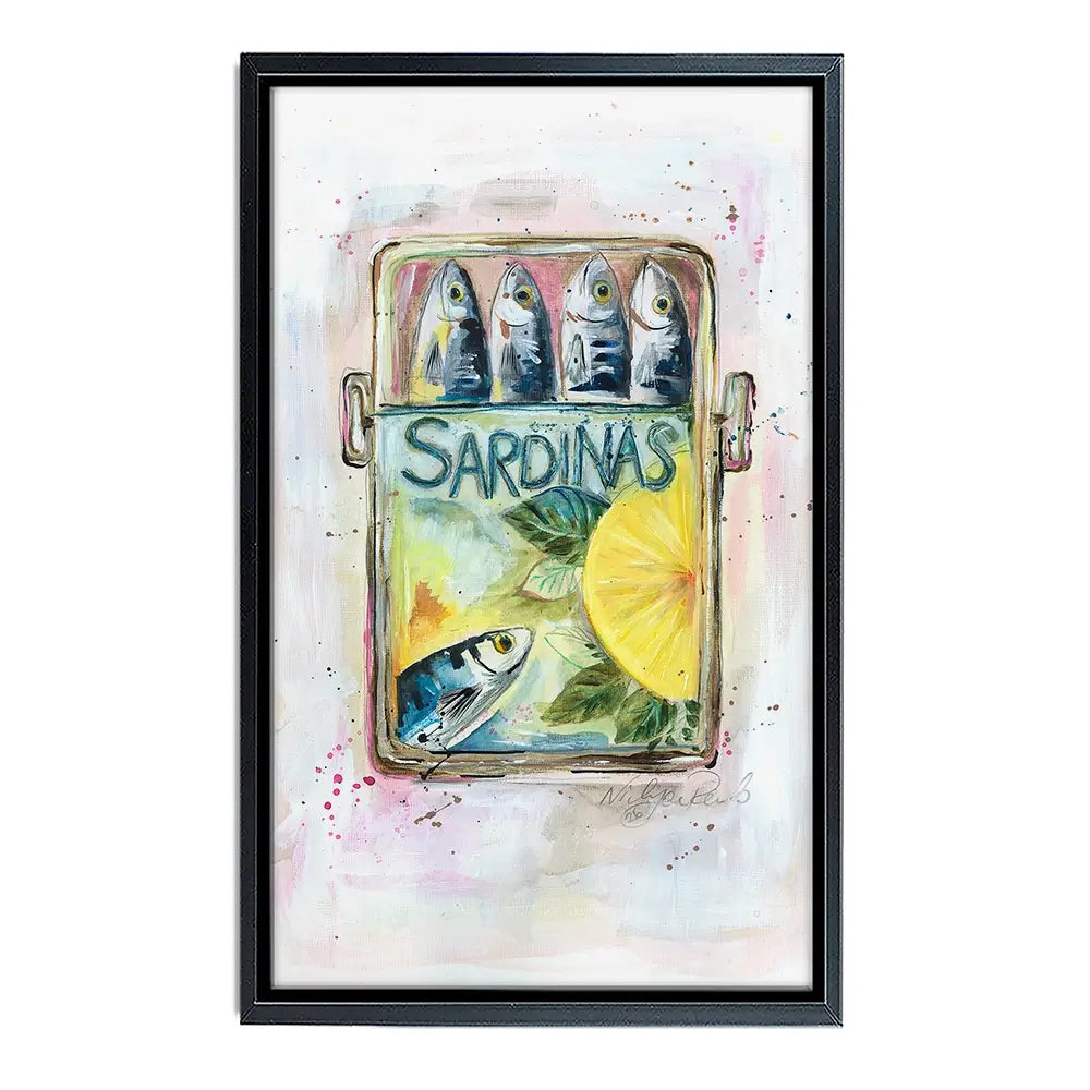 Sardinas Canvas Print Sardinas Canvas Print wall art product Nicola Jane Rowles