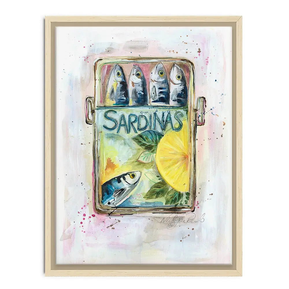 Sardinas Canvas Print Sardinas Canvas Print wall art product Nicola Jane Rowles