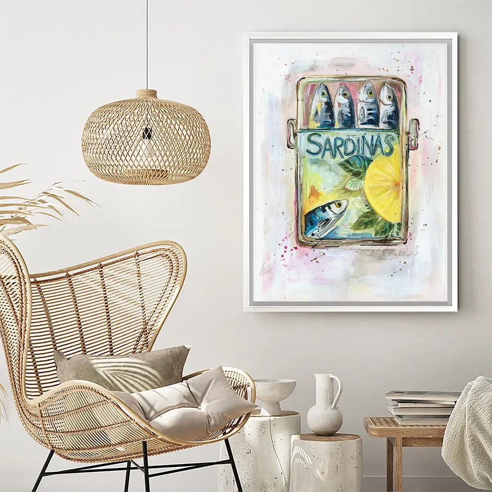 Sardinas Canvas Print Sardinas Canvas Print wall art product Nicola Jane Rowles