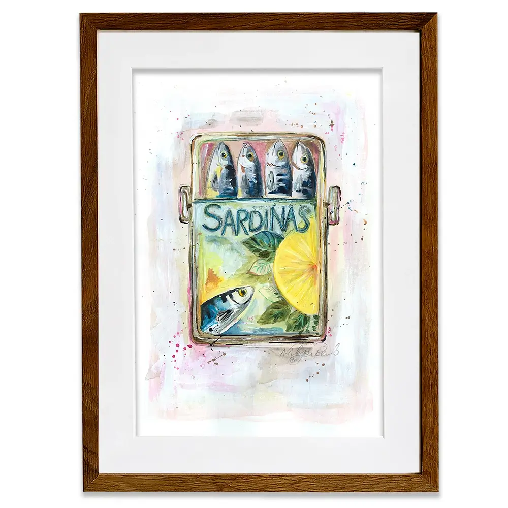 Sardinas Framed Art Print Sardinas Framed Art Print wall art product Nicola Jane Rowles