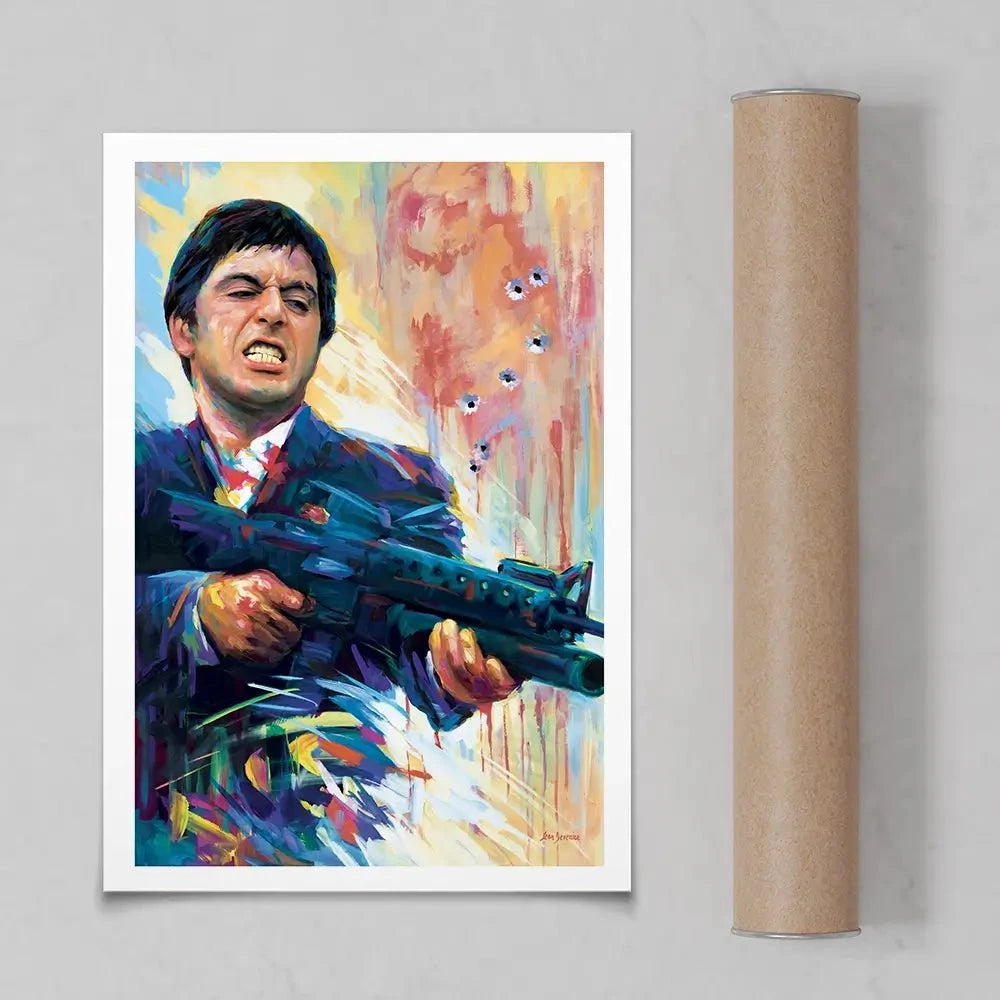 Scarface Art Print Scarface Art Print wall art product Leon Devenice