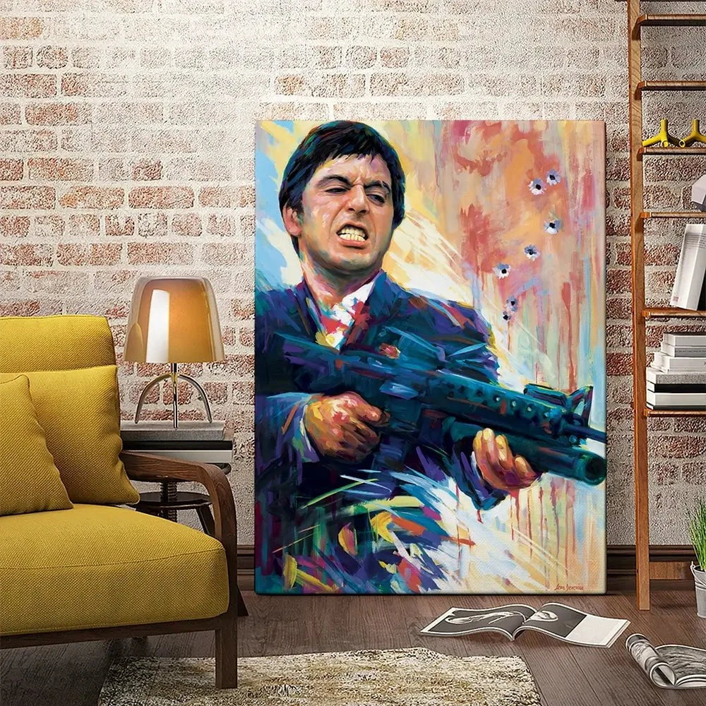 Scarface Canvas Print Scarface Canvas Print wall art product Leon Devenice