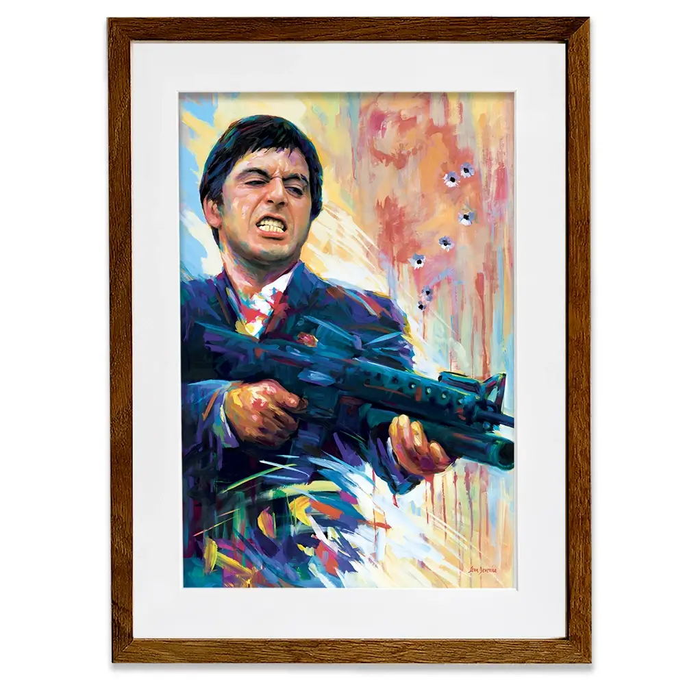 Scarface Framed Art Print Scarface Framed Art Print wall art product Leon Devenice