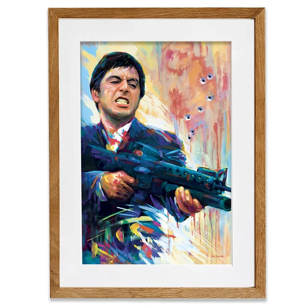 Scarface Framed Art Print Scarface Framed Art Print wall art product Leon Devenice