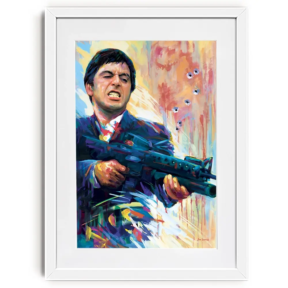 Scarface Framed Art Print Scarface Framed Art Print wall art product Leon Devenice