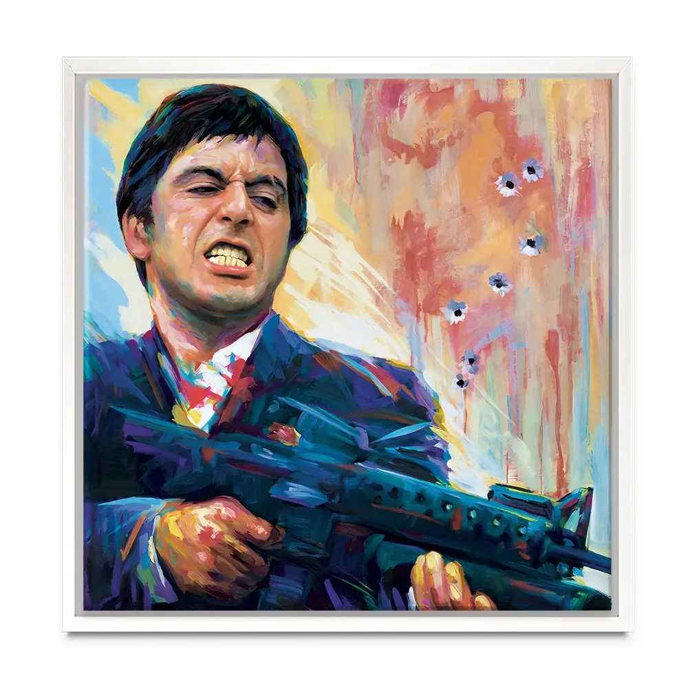 Scarface Square Canvas Print Scarface Square Canvas Print wall art product Art Print Shop