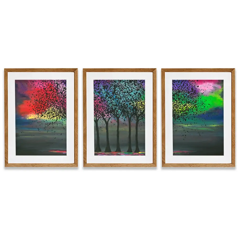 Scarlet Love Framed Art Print Trio Scarlet Love Framed Art Print Trio wall art product Jo Gough