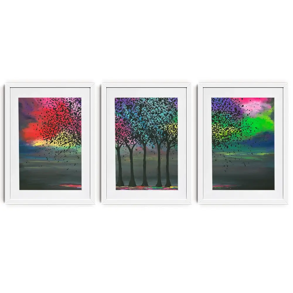 Scarlet Love Framed Art Print Trio Scarlet Love Framed Art Print Trio wall art product Jo Gough
