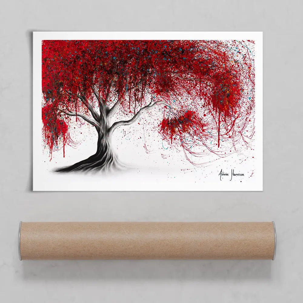 Scarlet Picnic Dream Tree Art Print Scarlet Picnic Dream Tree Art Print wall art product Ashvin Harrison