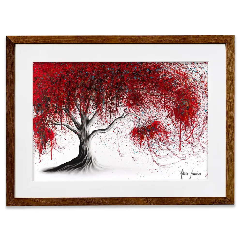 Scarlet Picnic Dream Tree Framed Art Print Scarlet Picnic Dream Tree Framed Art Print wall art product Ashvin Harrison