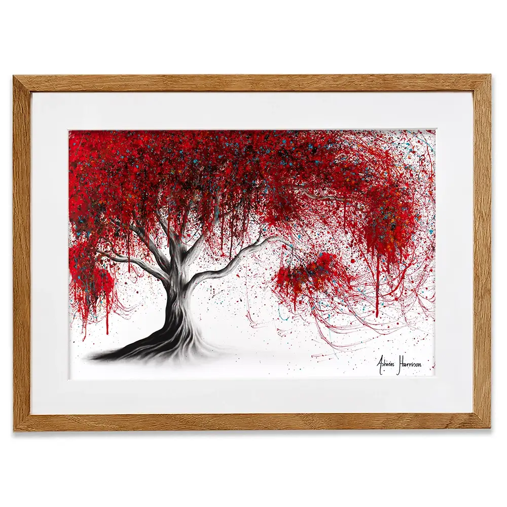 Scarlet Picnic Dream Tree Framed Art Print Scarlet Picnic Dream Tree Framed Art Print wall art product Ashvin Harrison