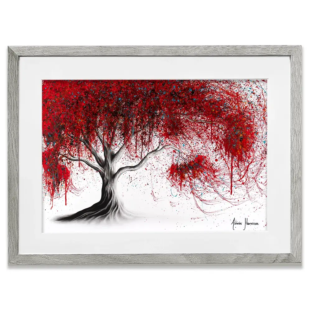 Scarlet Picnic Dream Tree Framed Art Print Scarlet Picnic Dream Tree Framed Art Print wall art product Ashvin Harrison