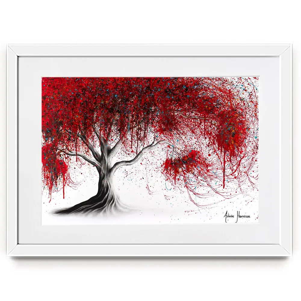 Scarlet Picnic Dream Tree Framed Art Print Scarlet Picnic Dream Tree Framed Art Print wall art product Ashvin Harrison