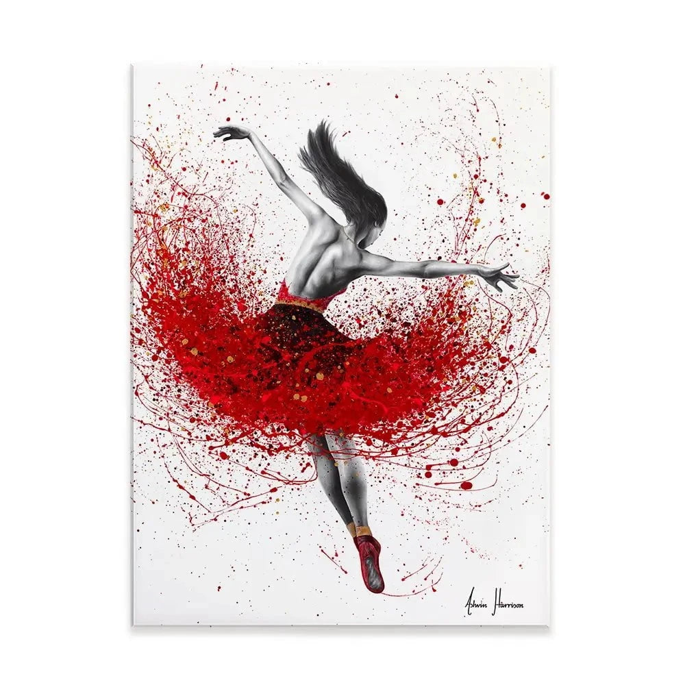 Scarlet Sensation Dance Canvas Print Scarlet Sensation Dance Canvas Print wall art product Ashvin Harrison