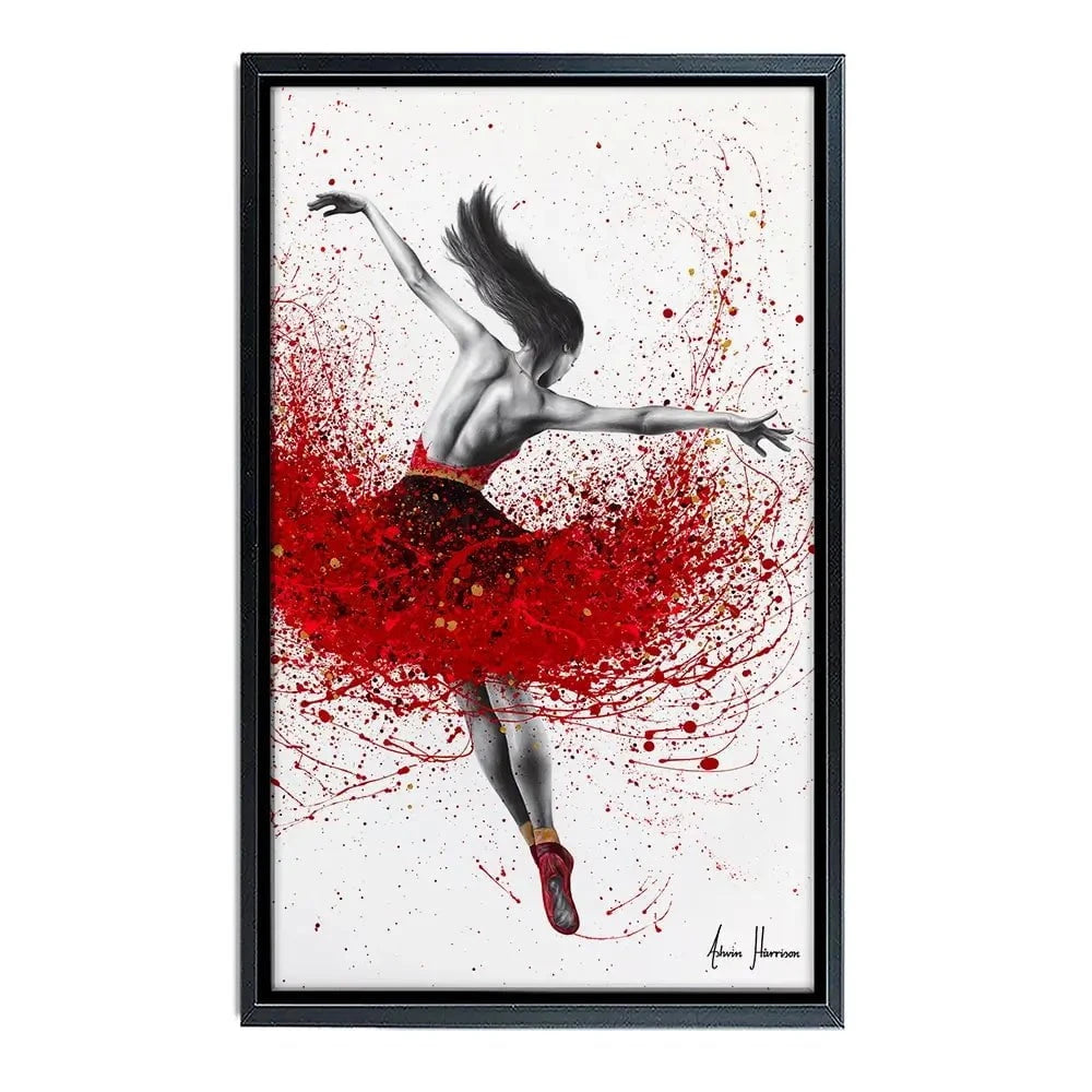 Scarlet Sensation Dance Canvas Print Scarlet Sensation Dance Canvas Print wall art product Ashvin Harrison
