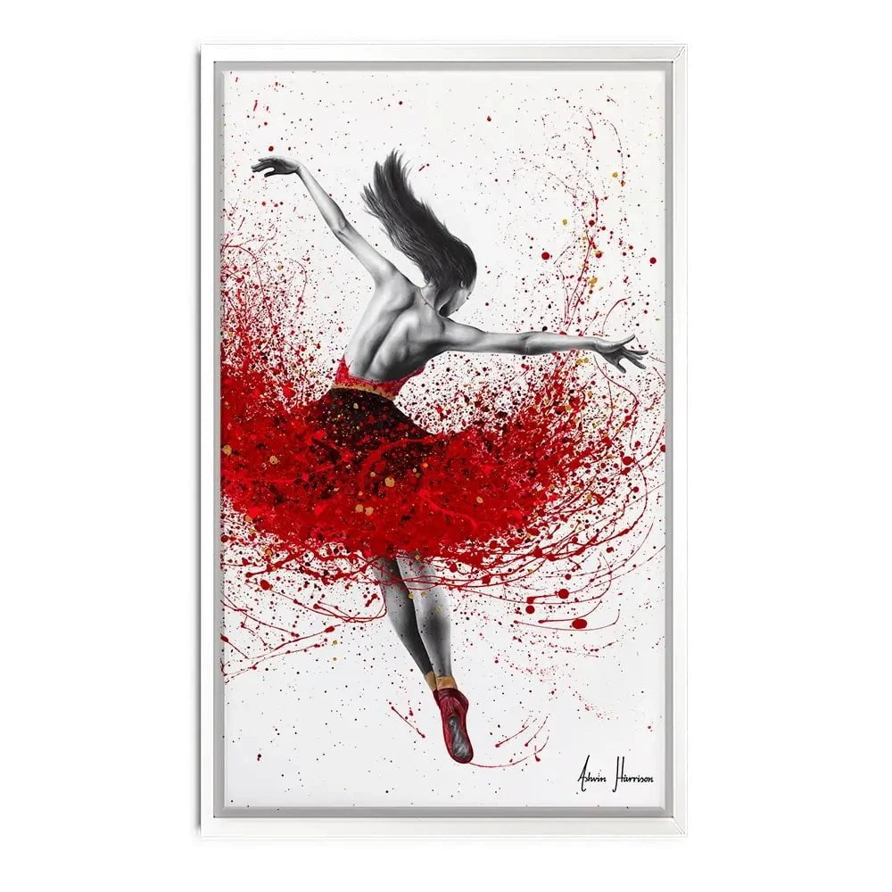 Scarlet Sensation Dance Canvas Print Scarlet Sensation Dance Canvas Print wall art product Ashvin Harrison