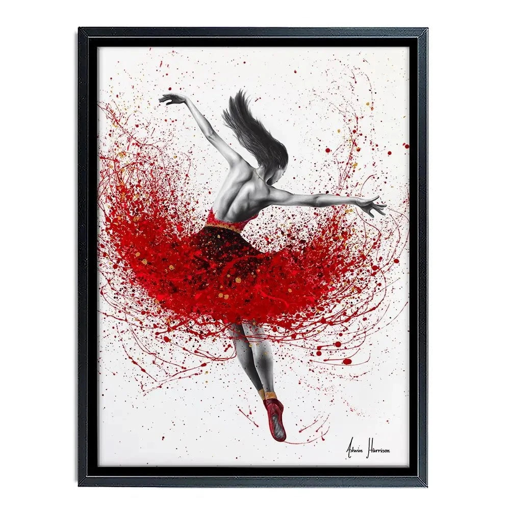 Scarlet Sensation Dance Canvas Print Scarlet Sensation Dance Canvas Print wall art product Ashvin Harrison