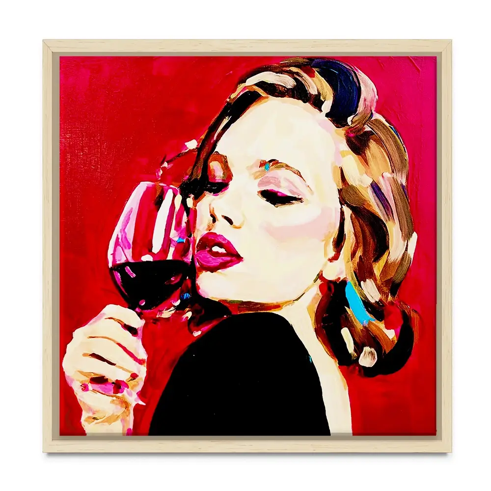 Scarlett Seduction Square Canvas Print Scarlett Seduction Square Canvas Print wall art product Juliet Stockton