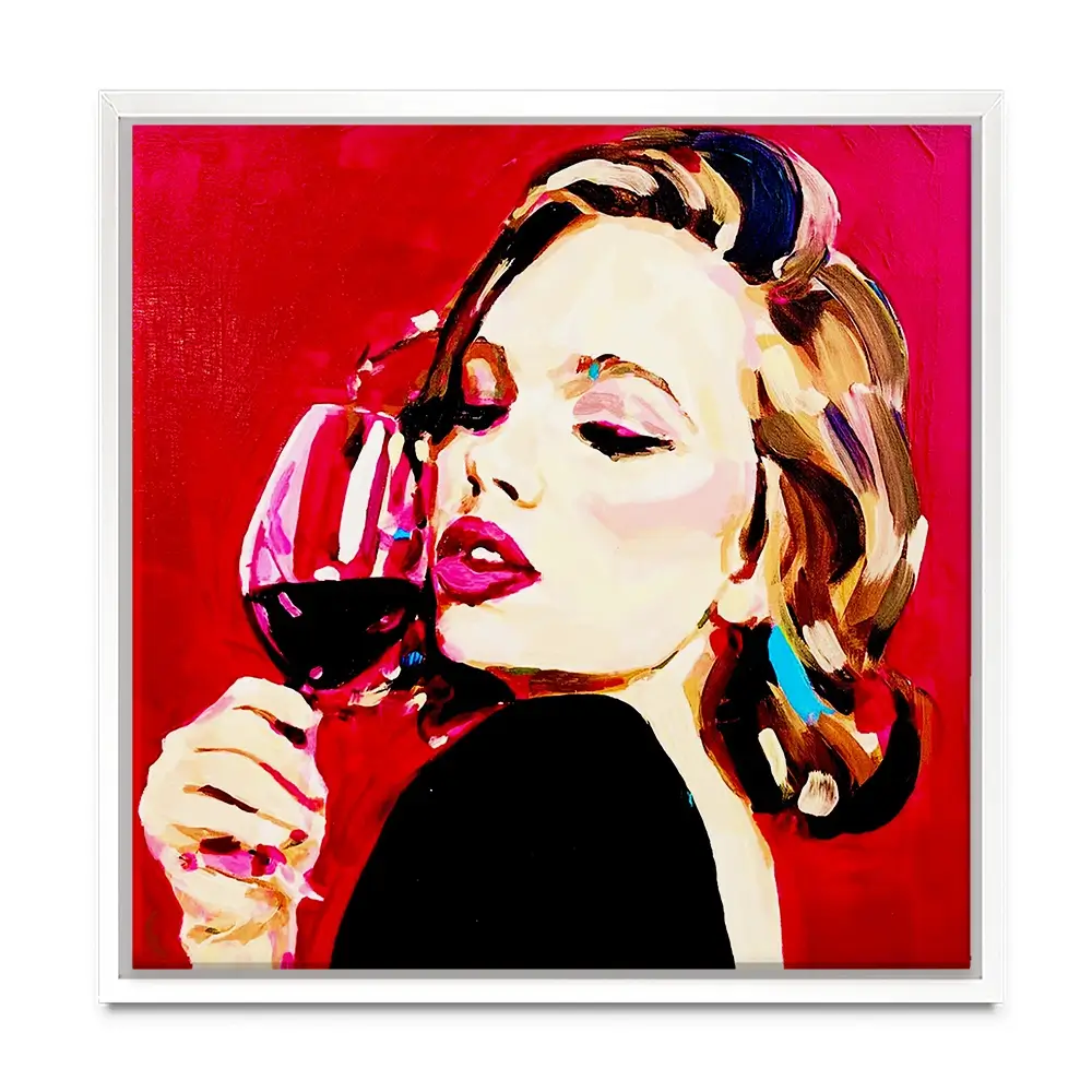 Scarlett Seduction Square Canvas Print Scarlett Seduction Square Canvas Print wall art product Juliet Stockton