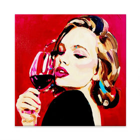 Scarlett Seduction Square Canvas Print Scarlett Seduction Square Canvas Print wall art product Juliet Stockton