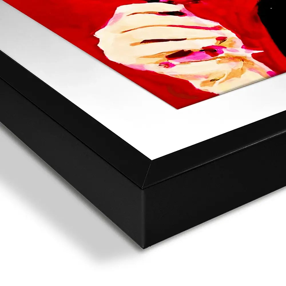 Scarlett Seduction Square Framed Art Print Scarlett Seduction Square Framed Art Print wall art product Juliet Stockton