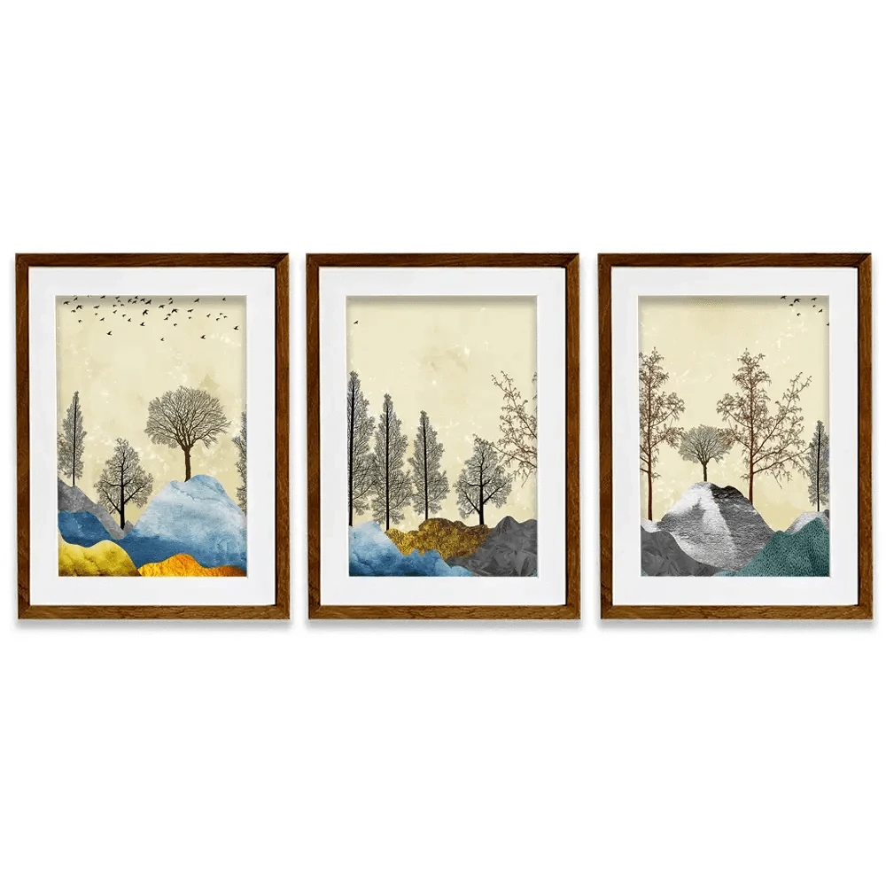 Scenic Landscape Framed Art Print Trio Scenic Landscape Framed Art Print Trio wall art product 3d artwork wallpaper / Shutterstock