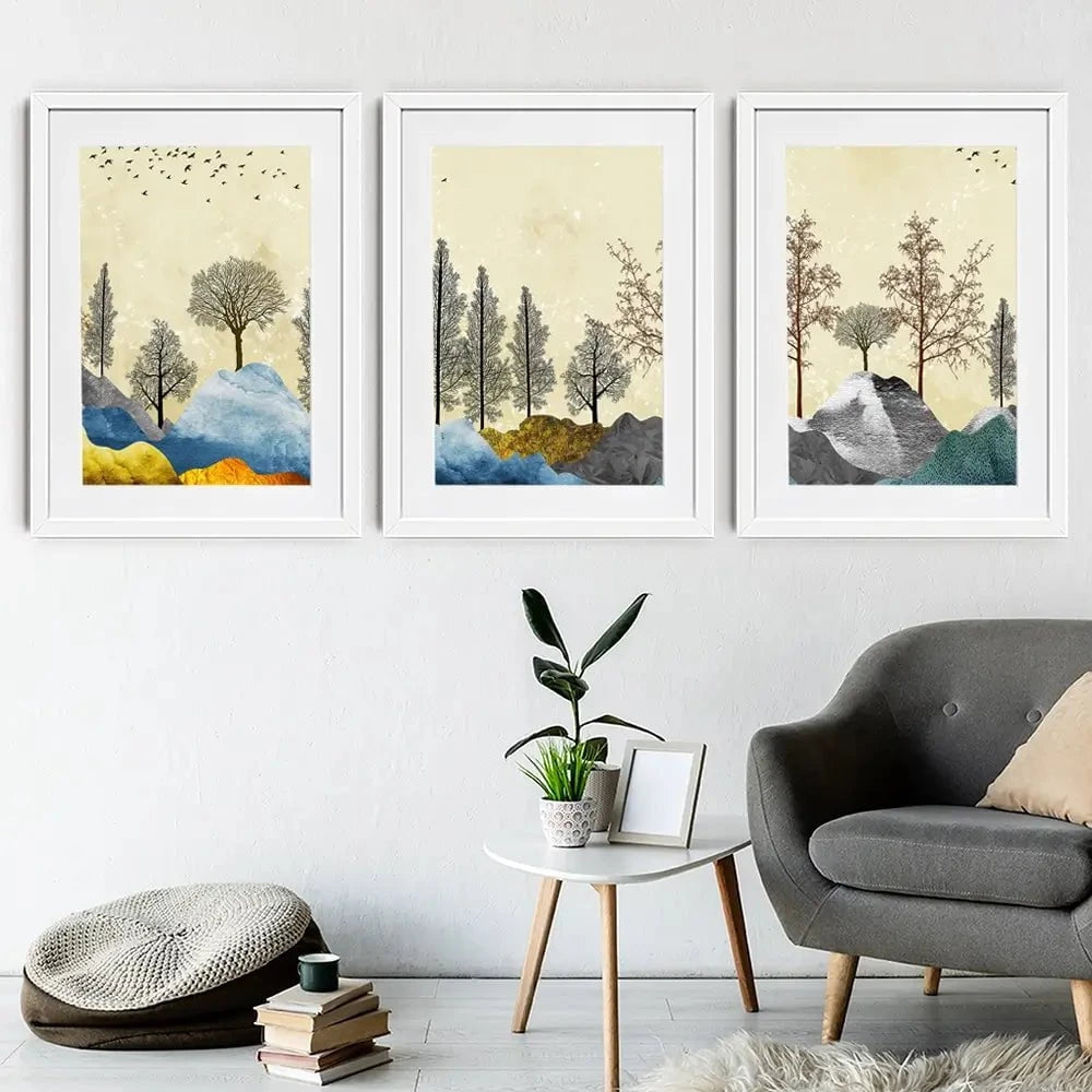 Scenic Landscape Framed Art Print Trio Scenic Landscape Framed Art Print Trio wall art product 3d artwork wallpaper / Shutterstock