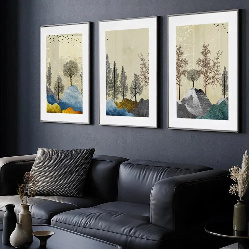 Scenic Landscape Framed Art Print Trio Scenic Landscape Framed Art Print Trio wall art product 3d artwork wallpaper / Shutterstock