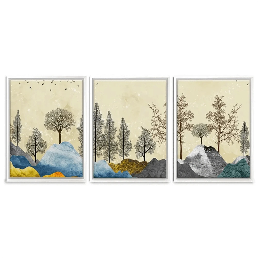 Scenic Landscape Trio Canvas Print Scenic Landscape Trio Canvas Print wall art product 3d artwork wallpaper / Shutterstock