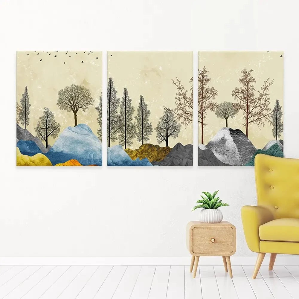 Scenic Landscape Trio Canvas Print Scenic Landscape Trio Canvas Print wall art product 3d artwork wallpaper / Shutterstock