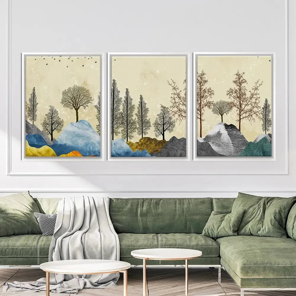 Scenic Landscape Trio Canvas Print Scenic Landscape Trio Canvas Print wall art product 3d artwork wallpaper / Shutterstock