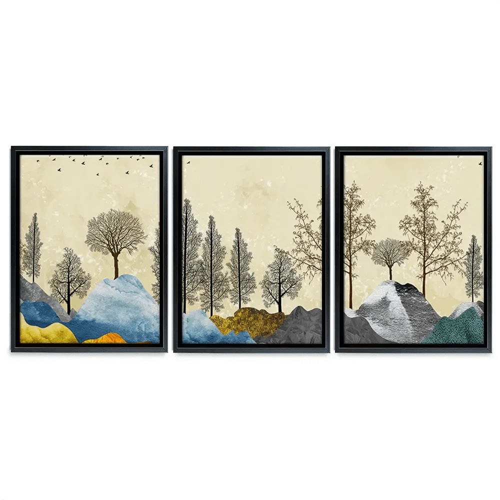 Scenic Landscape Trio Canvas Print Scenic Landscape Trio Canvas Print wall art product 3d artwork wallpaper / Shutterstock