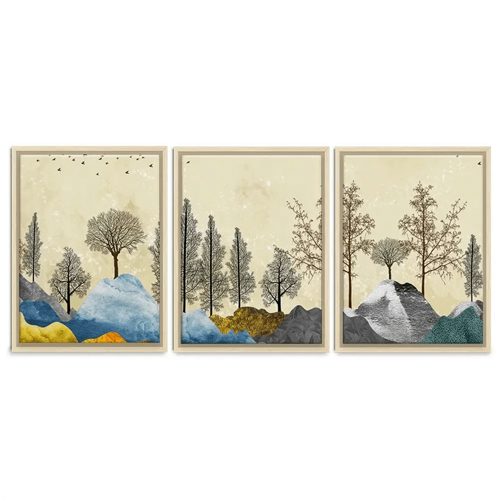 Scenic Landscape Trio Canvas Print Scenic Landscape Trio Canvas Print wall art product 3d artwork wallpaper / Shutterstock