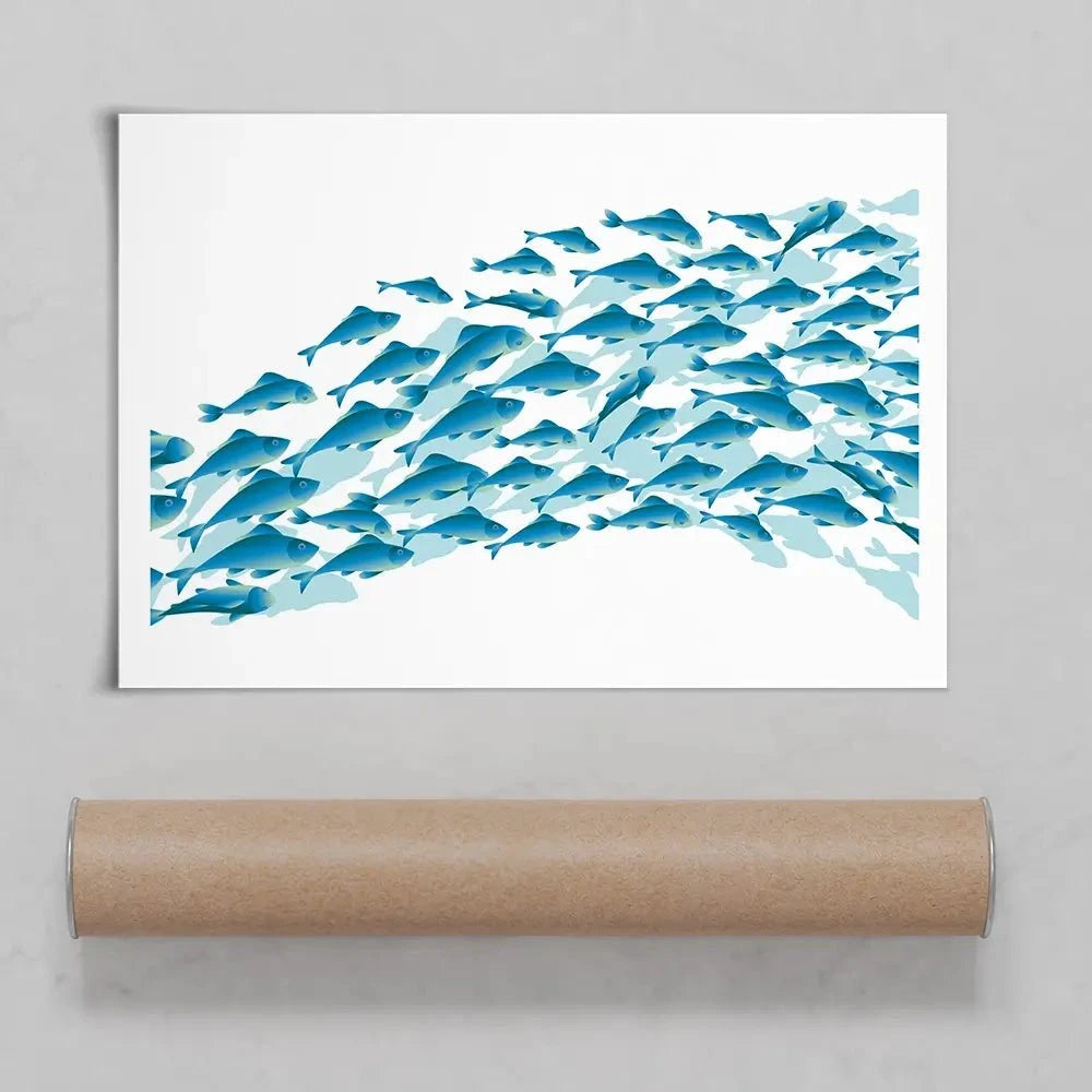 School Of Fish Art Print School Of Fish Art Print wall art product Galyna_P / Shutterstock