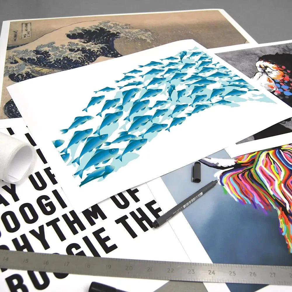 School Of Fish Art Print School Of Fish Art Print wall art product Galyna_P / Shutterstock