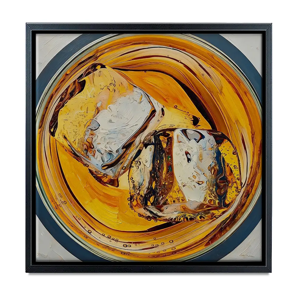 Scotch On The Rocks Cocktail Square Canvas Print Scotch On The Rocks Cocktail Square Canvas Print wall art product David Alexander Elder