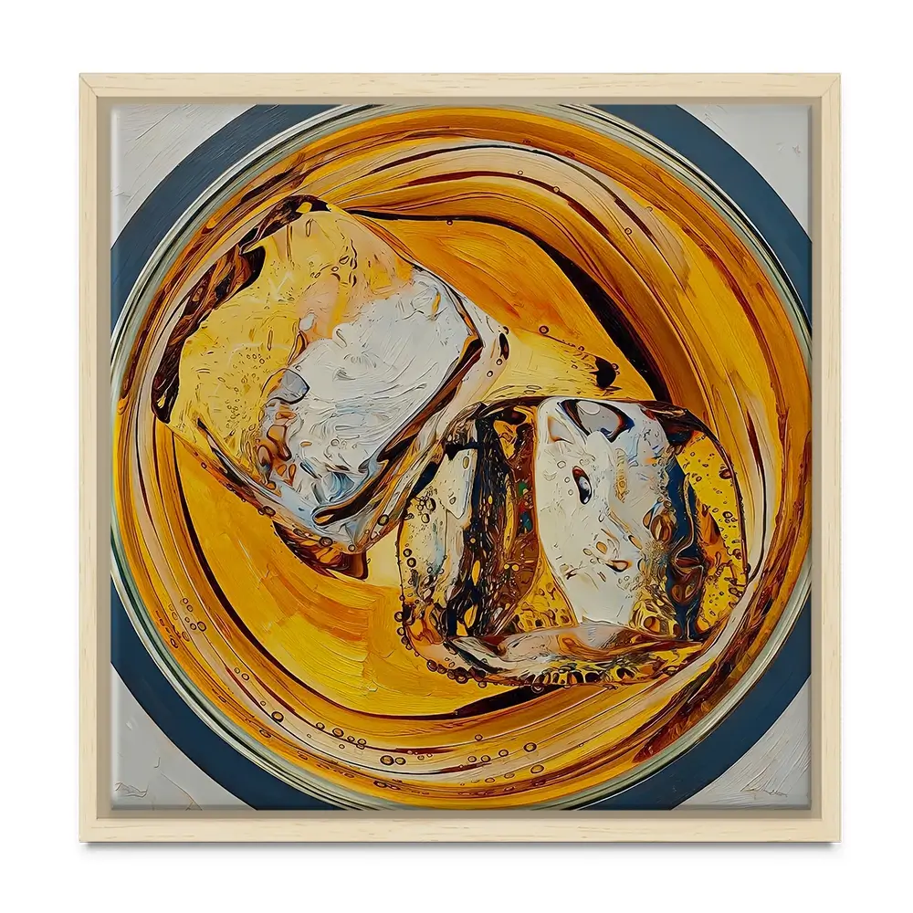 Scotch On The Rocks Cocktail Square Canvas Print Scotch On The Rocks Cocktail Square Canvas Print wall art product David Alexander Elder