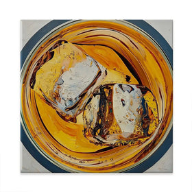 Scotch On The Rocks Cocktail Square Canvas Print Scotch On The Rocks Cocktail Square Canvas Print wall art product David Alexander Elder